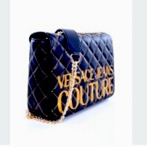 Versace Black & Gold Crossbody Bag